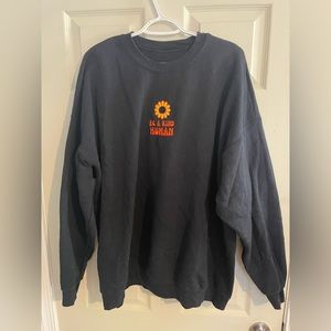 Embroidered “Be a kind human” crewneck